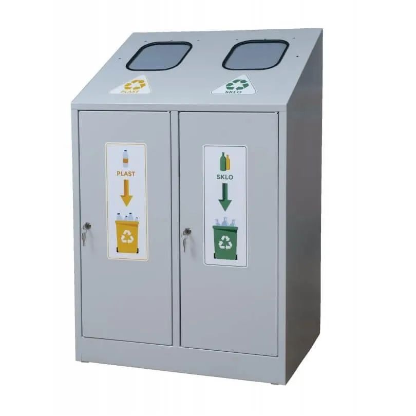 Papelera de reciclaje MetalWorks Serie PR