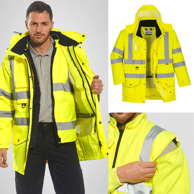 Parka Traffic 7 en 1 de alta visibilidad 