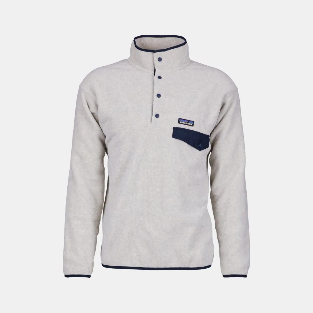 PATAGONIA MEN'S LIGHTWEIGHT SYNCHILLA SNAPT FLEECE OATMEAL HEATHER