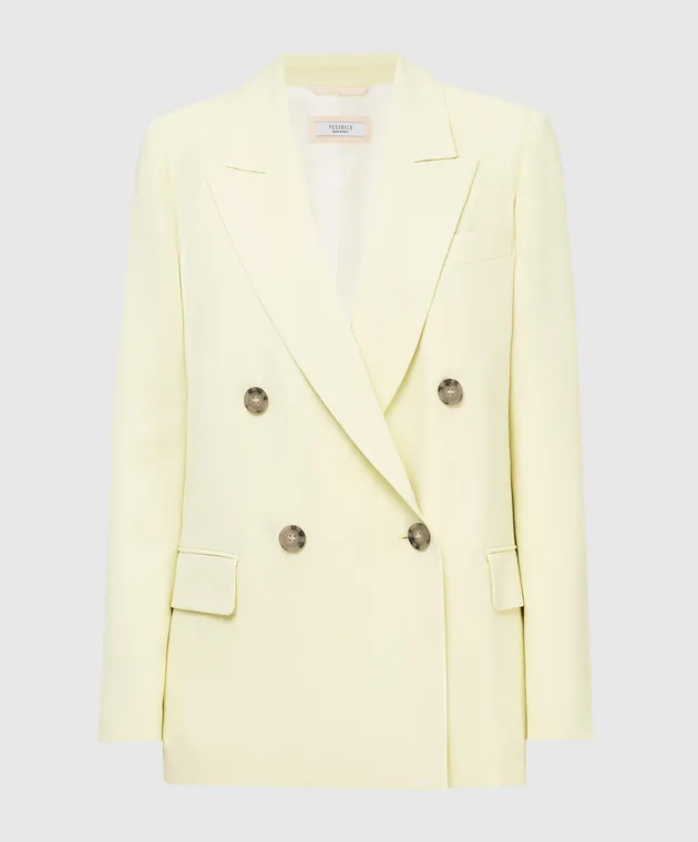 Peserico Light Green Double Breasted Jacket