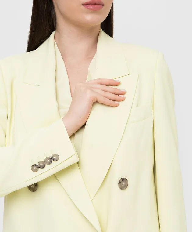 Peserico Light Green Double Breasted Jacket