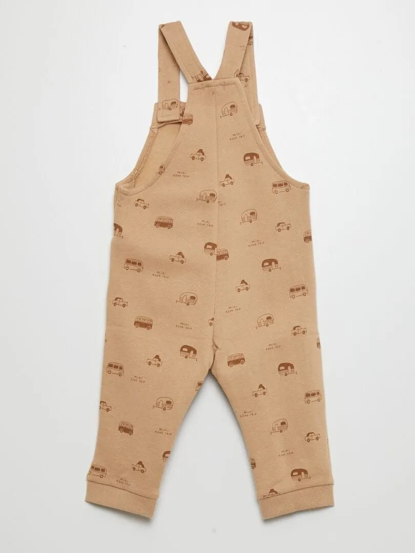 PETO DE CHáNDAL CON TIRANTES AJUSTABLES  BEIGE