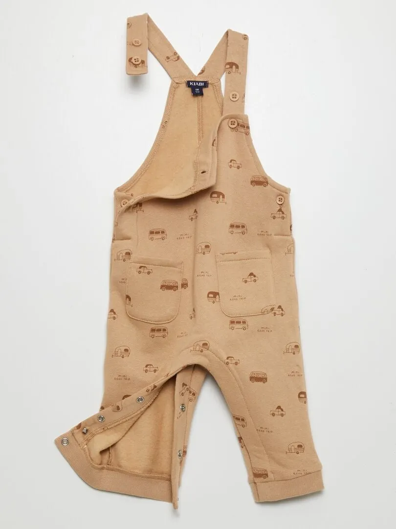 PETO DE CHáNDAL CON TIRANTES AJUSTABLES  BEIGE