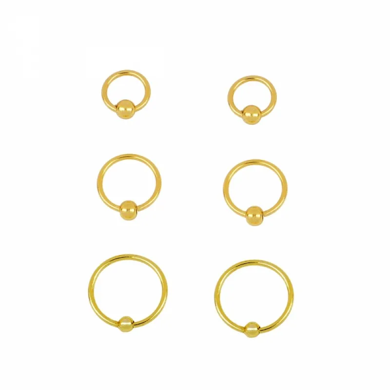 Piercing Minimalist Oro (Varios Tamaños)