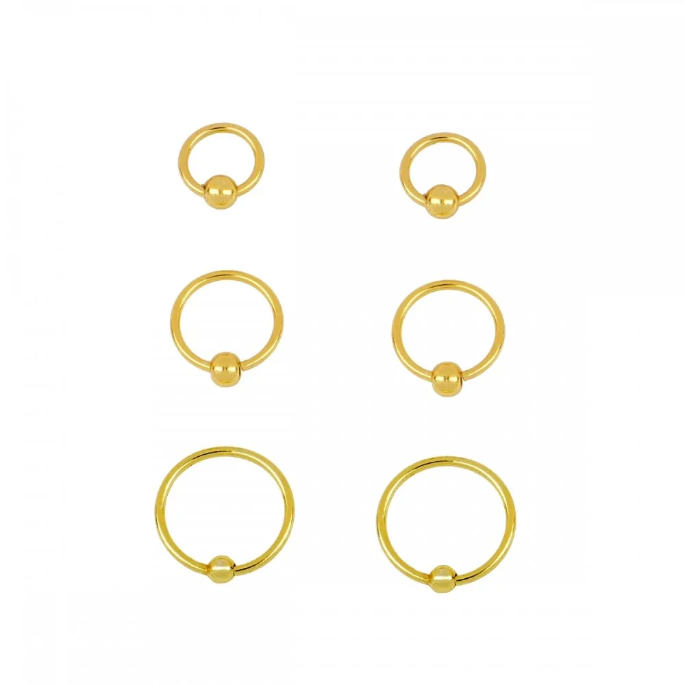 Piercing Minimalist Oro (Varios Tamaños)