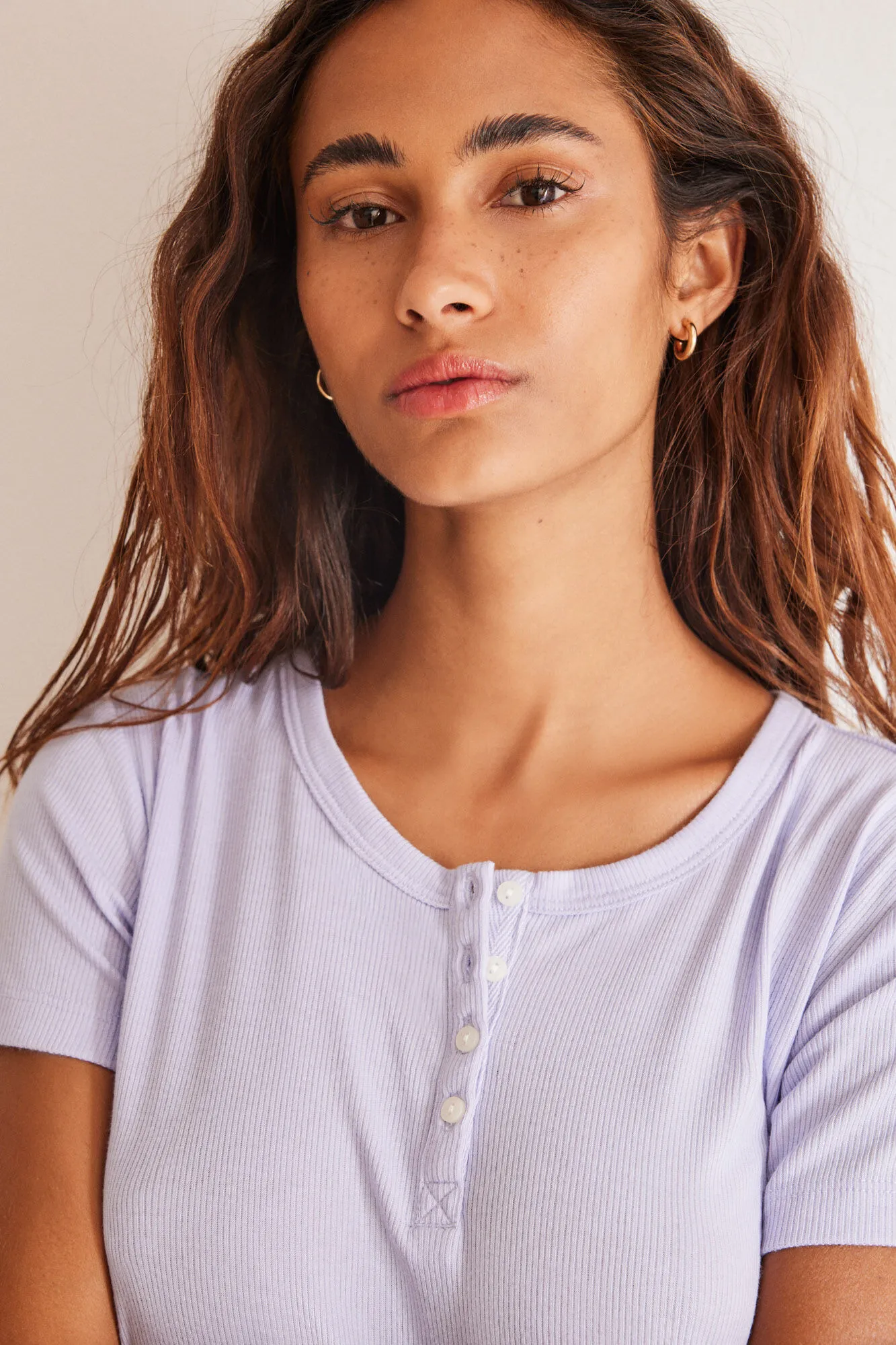 Pijama 100% algodón Capri lila