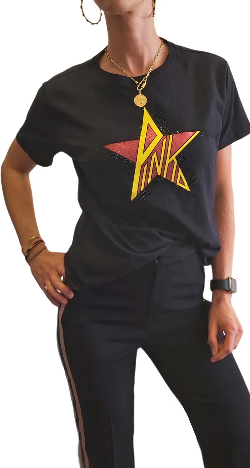 PINKO Polera Anacleto Negro
