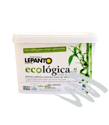 PINTURA PLáSTICA ECOLóGICA DE INTERIOR LEPANTO  ALABASTRO MATE 15L