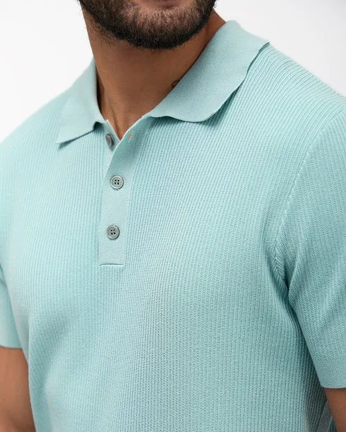 Polo Cuello Camisa Hombre Bill Verde Slate
