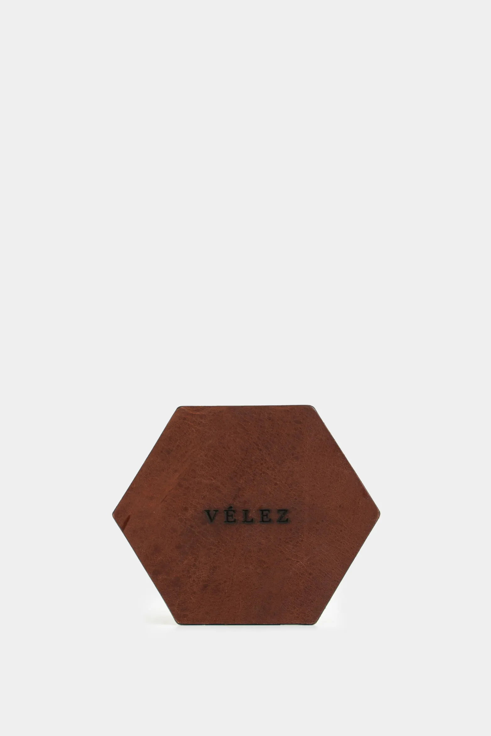 Portavasos Bourbon de cuero Set x4 Café Vélez