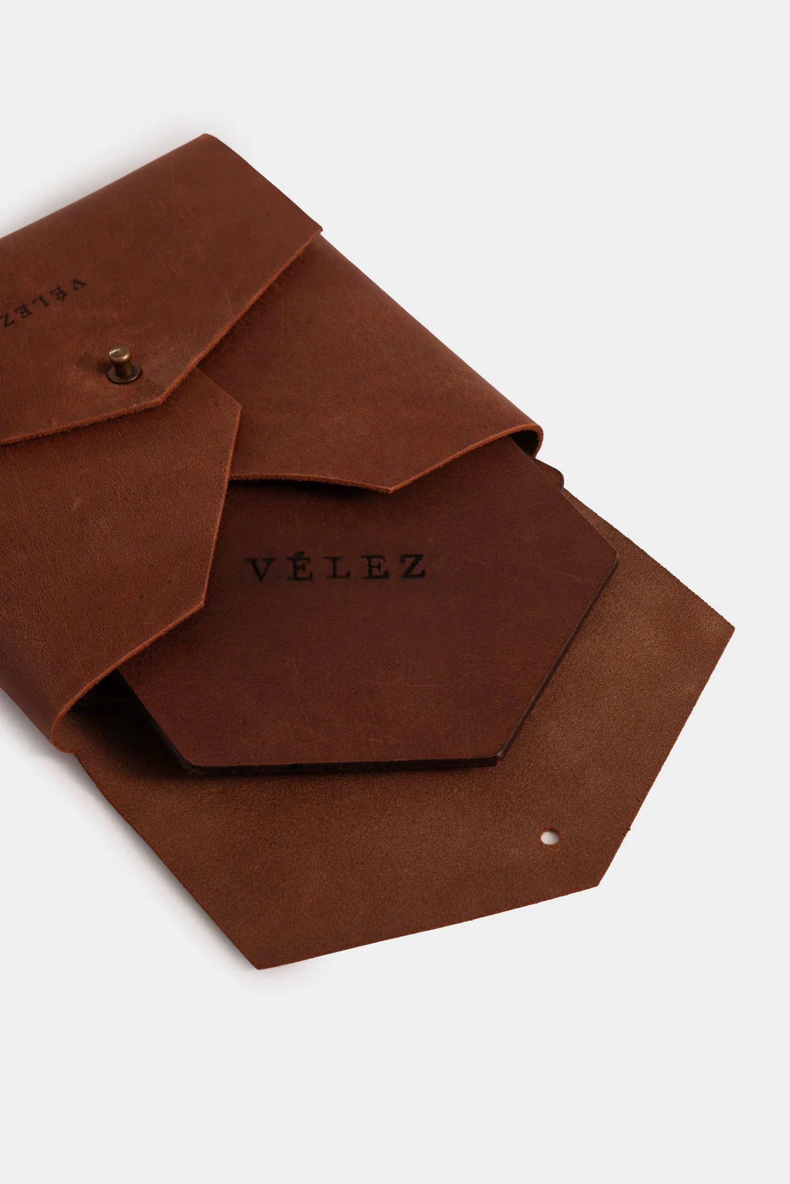 Portavasos Bourbon de cuero Set x4 Café Vélez