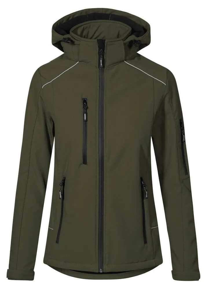 PROMODORO PM7865  WOMEN'S WARM SOFTSHELL JACKET  CAQUI
