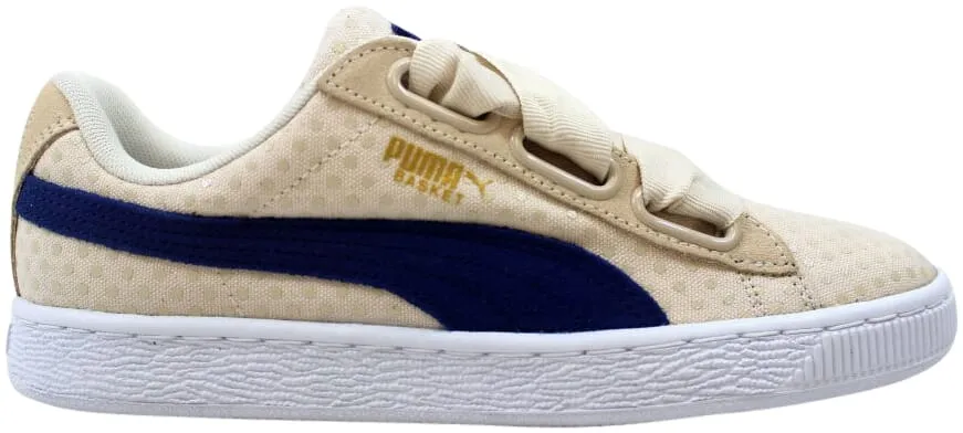 Puma Basket Heart Denim Oatmeal Twilight Blue (Women's)