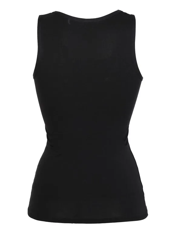 Pura Camiseta de tirantes de mezcla de seda para mujer
