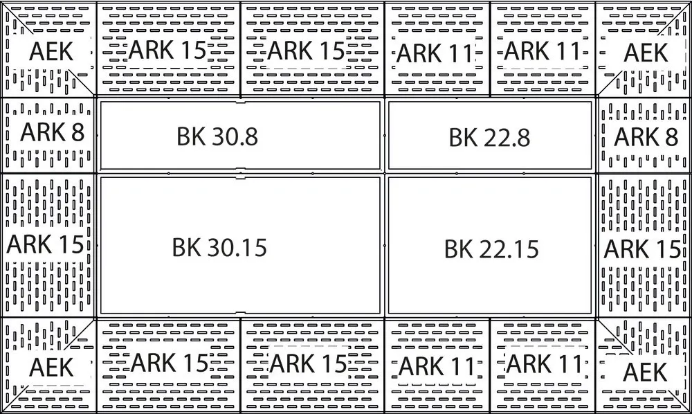Rampa de acceso ARK 8 de polietileno (PE) para suelos de retención BK