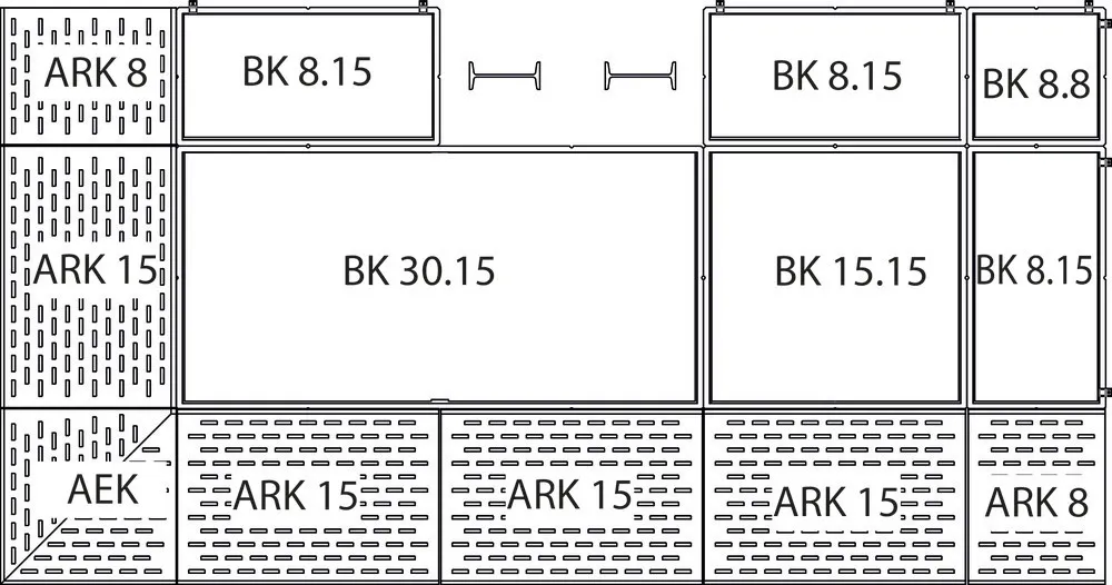 Rampa de acceso ARK 8 de polietileno (PE) para suelos de retención BK