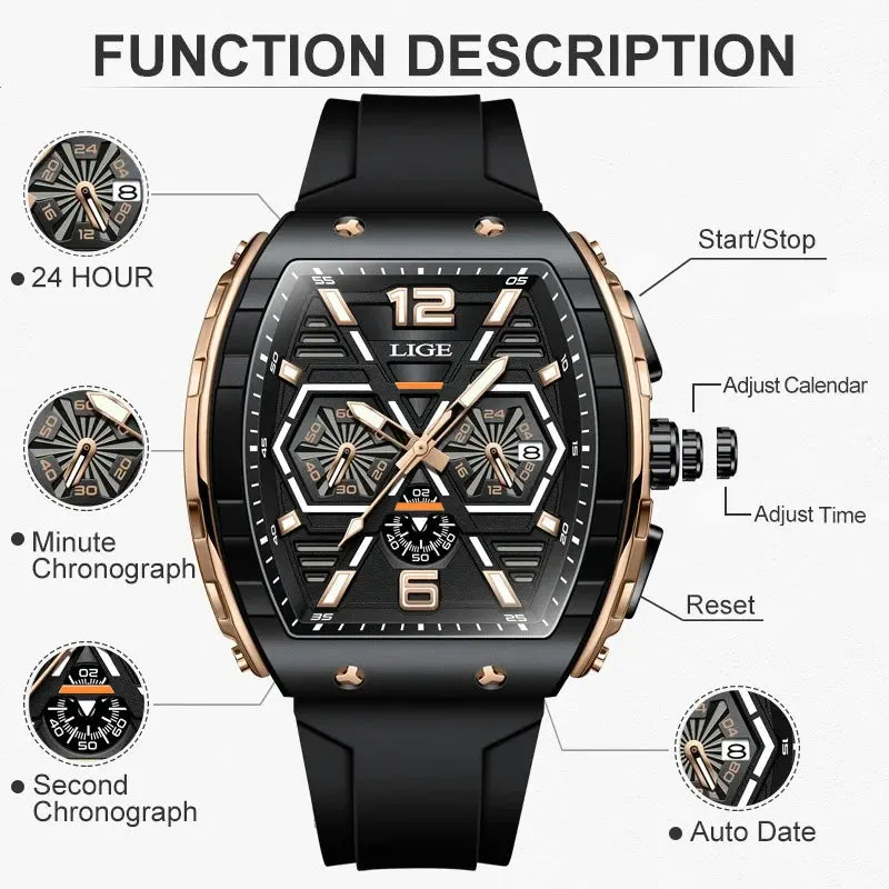 Reloj De Estilo Moderno Para Hombre
