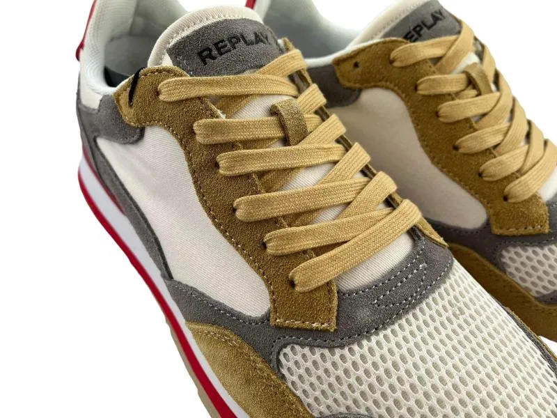 Replay | Sneakers/tenis hombre con cordones plantilla extraíble Arthur3221 yellow