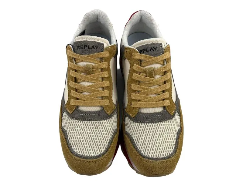 Replay | Sneakers/tenis hombre con cordones plantilla extraíble Arthur3221 yellow
