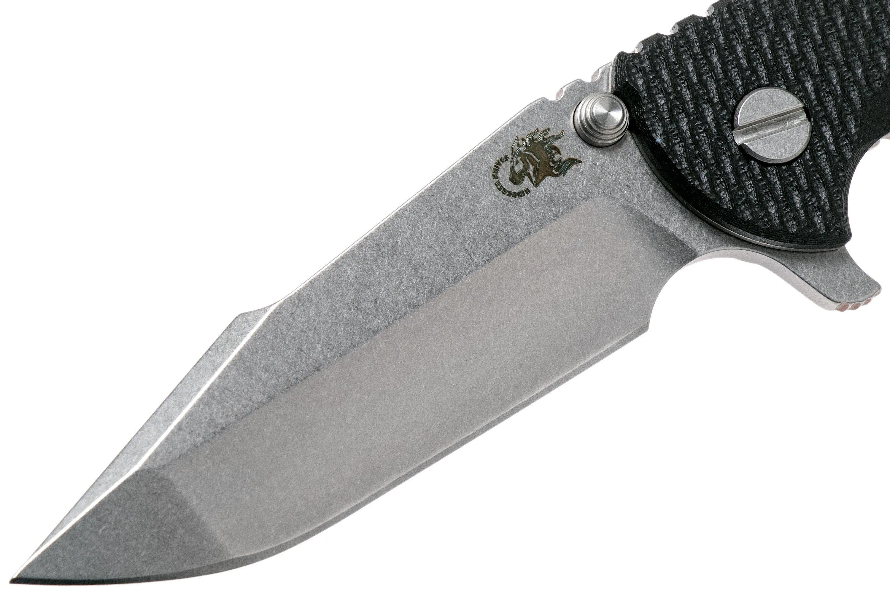 RICK HINDERER XM18 3.5 HARPOON SPANTO S35VN, BLACK G10 NAVAJA"