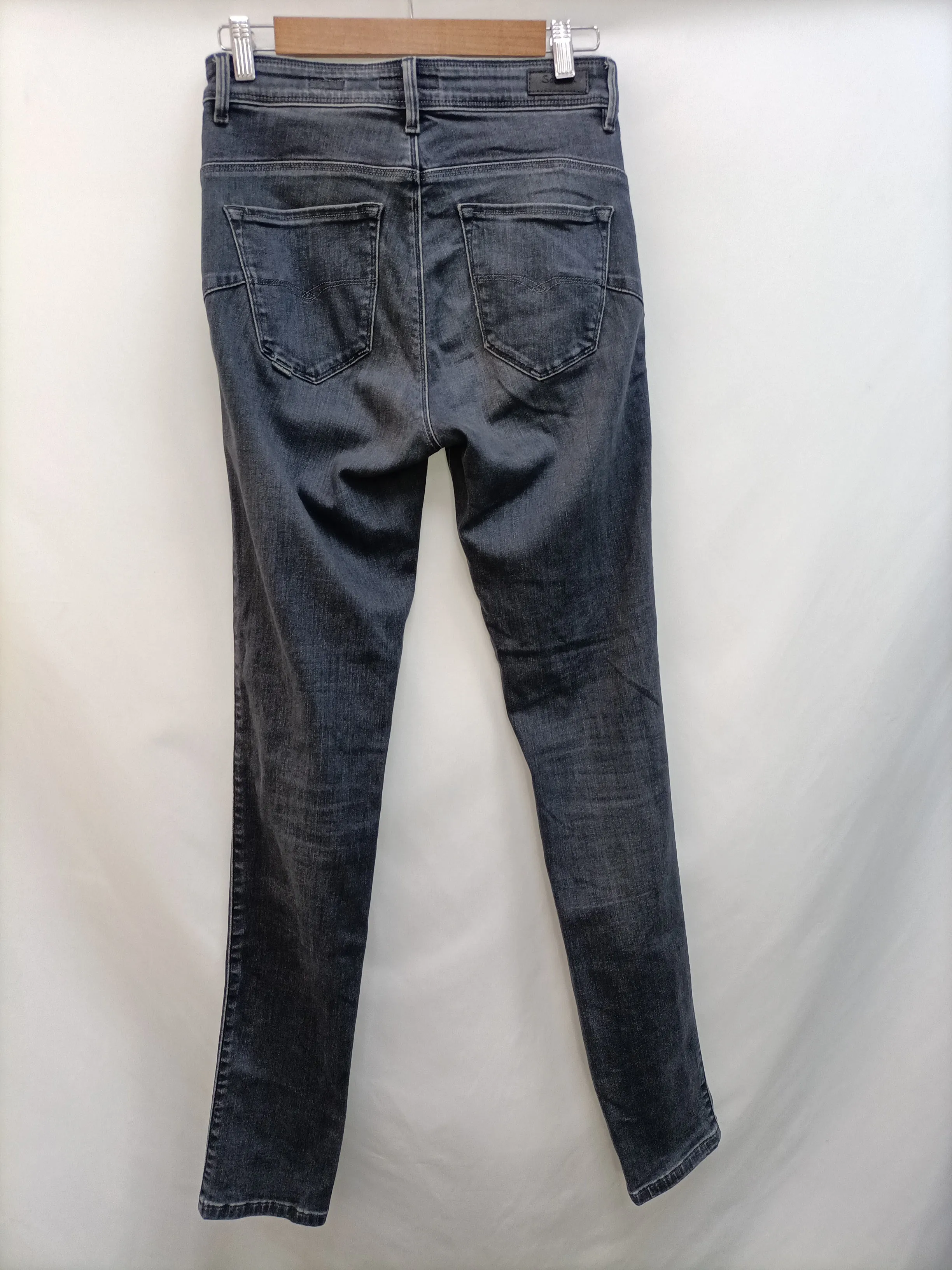 SALSA. Pantalón denim gris T.36