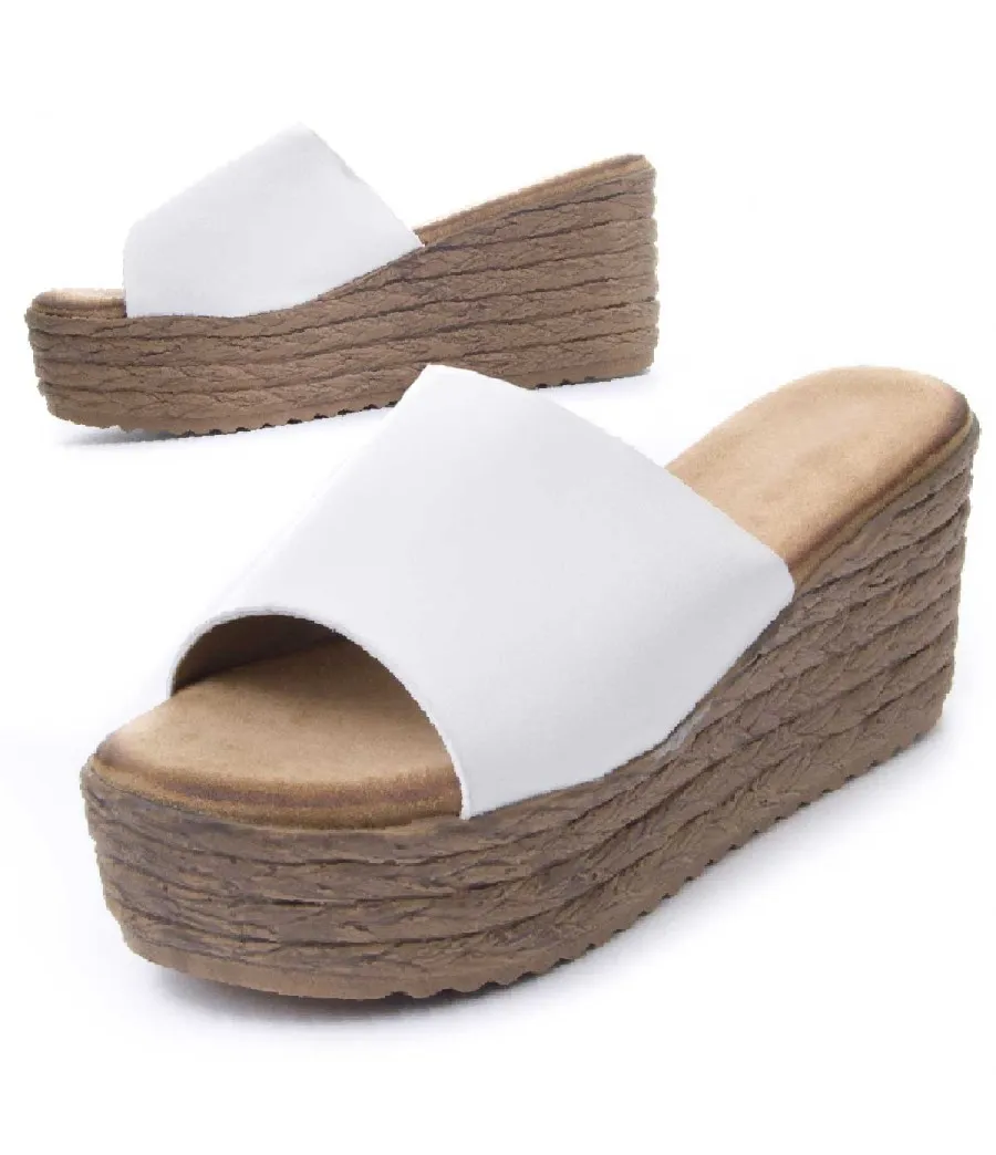 Sandalia Cómoda Para Mujer.  Montevita  Wedsun4  83254 Blanco