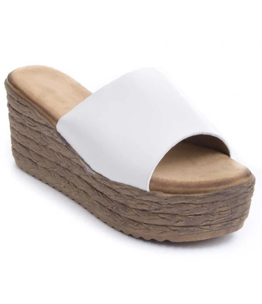 Sandalia Cómoda Para Mujer.  Montevita  Wedsun4  83254 Blanco