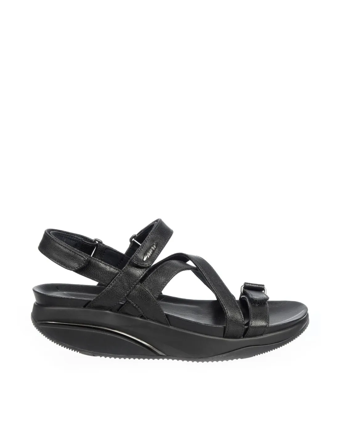 Sandalia de piel MBT para mujer suela curva MBT