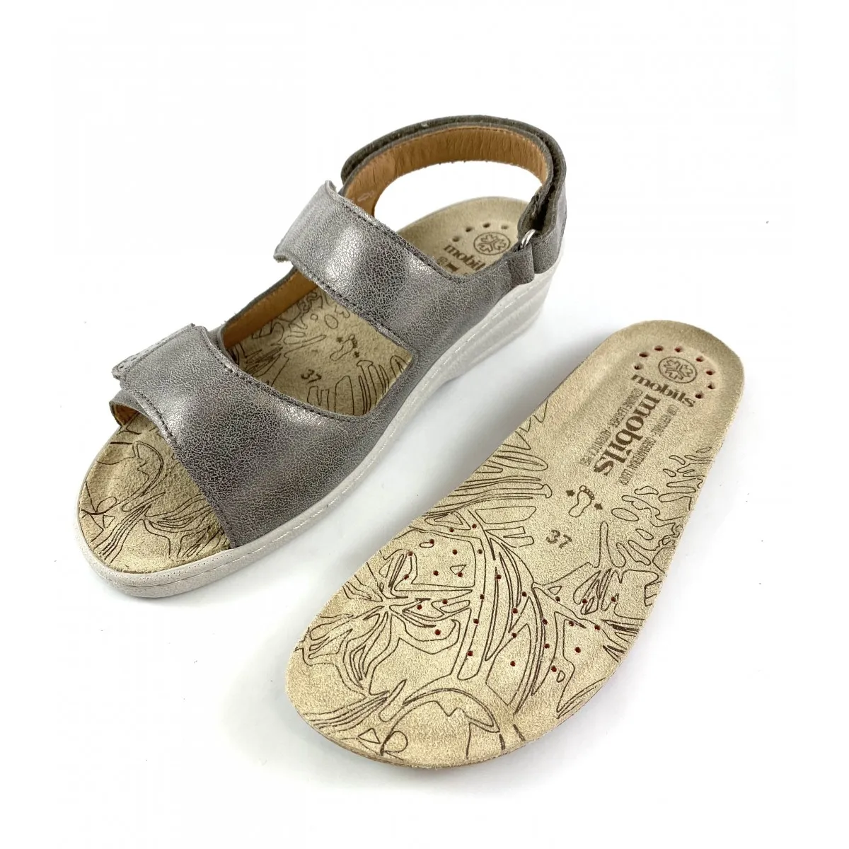 Sandalia Mujer Ancho Especial Mobils By Mephisto, Taupe Roselie