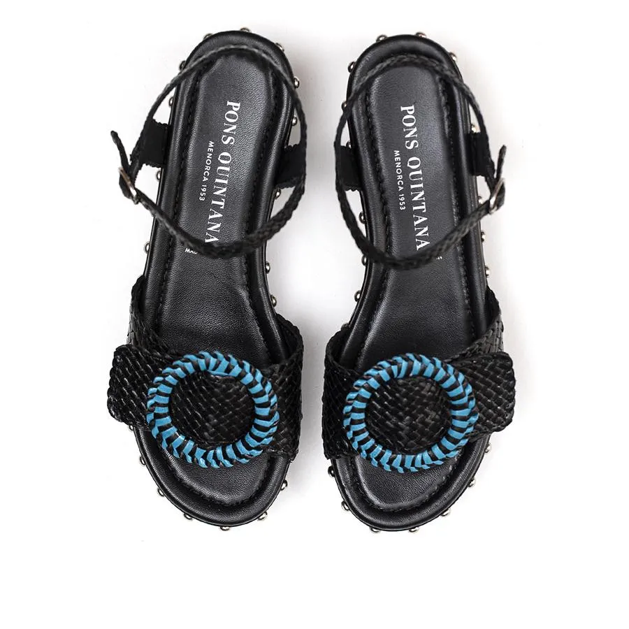 SANDALIA TACON SABINA NEGRO