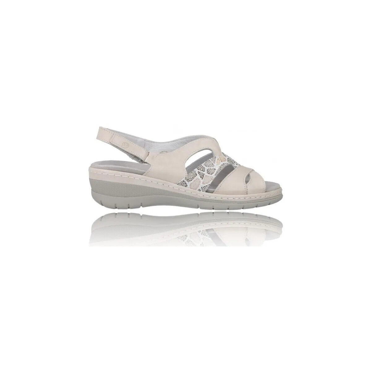 SANDALIAS CON CUñA PARA MUJER  3263  PLANTILLA EXTRAíBLE