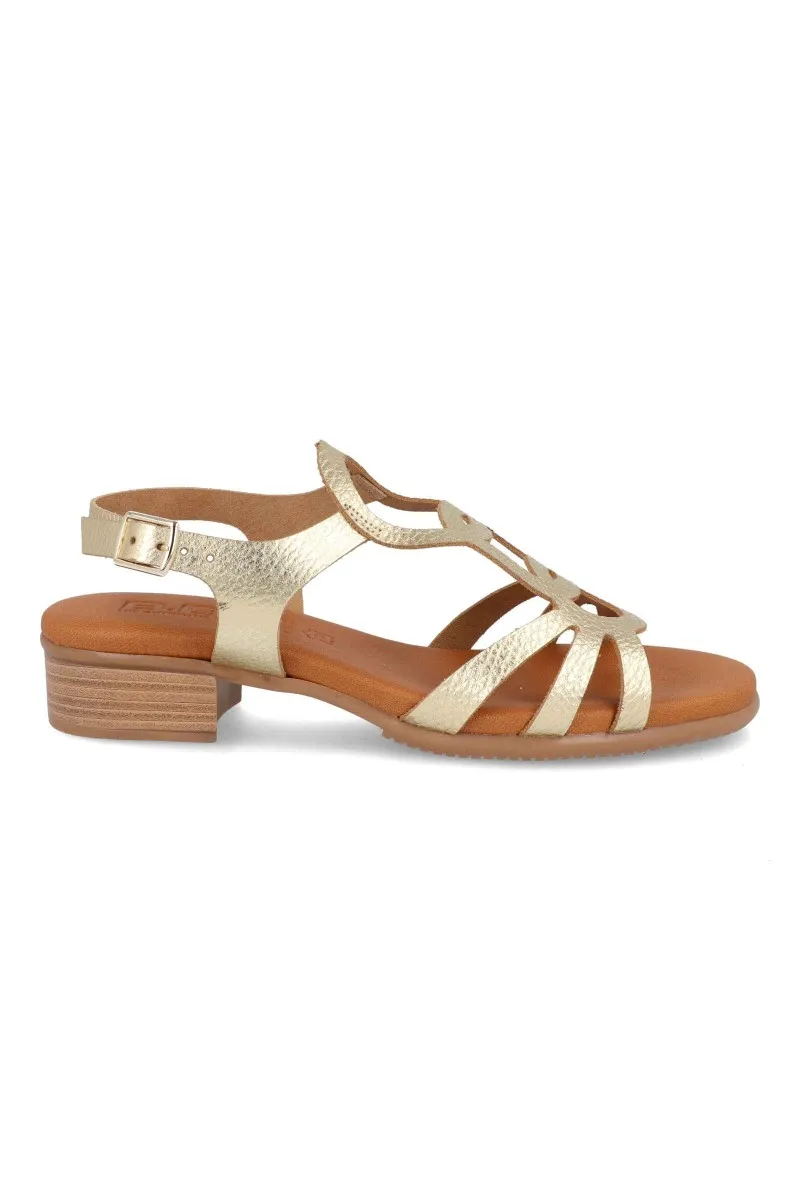 Sandalias con tacon bajo bda 1388P