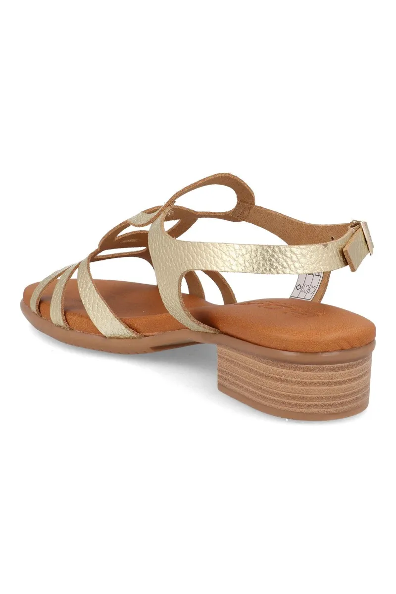 Sandalias con tacon bajo bda 1388P
