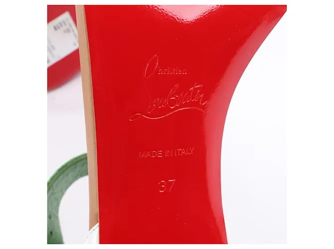 Sandalias de cuero y ante ARIADNE Christian Louboutin 37 Multicolor 