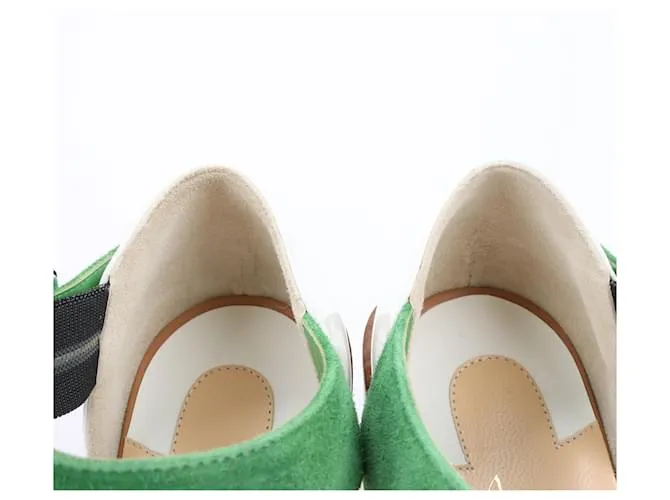 Sandalias de cuero y ante ARIADNE Christian Louboutin 37 Multicolor 