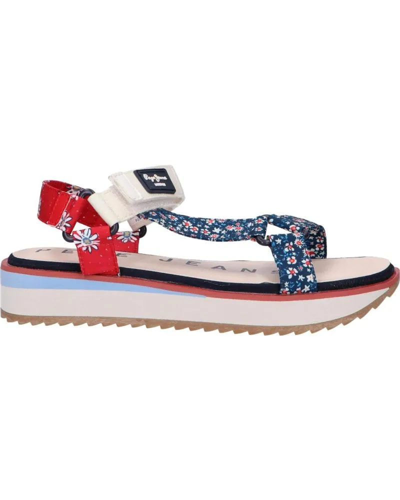Sandalias de Mujer y Niña PEPE JEANS PGS90182 ALEXA FLOWERS 595NAVY