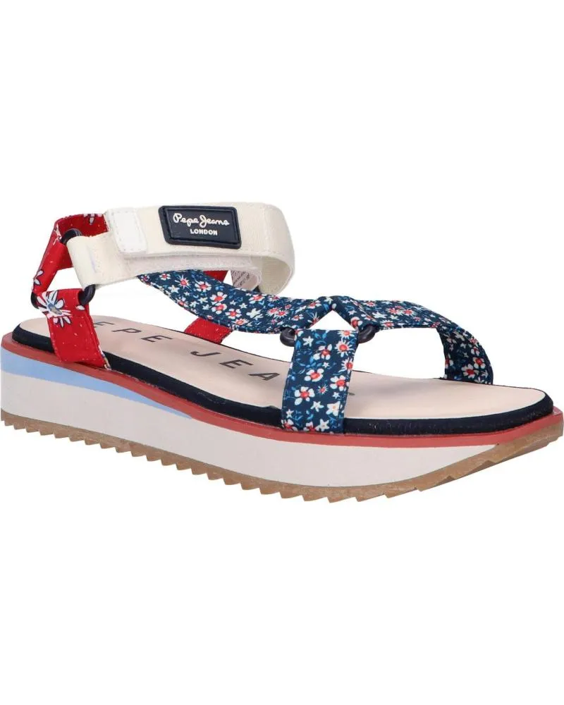 Sandalias de Mujer y Niña PEPE JEANS PGS90182 ALEXA FLOWERS 595NAVY