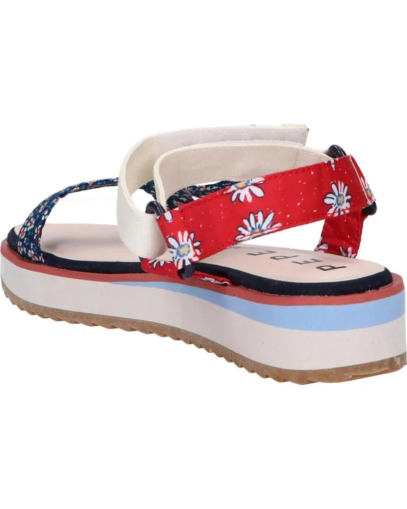 Sandalias de Mujer y Niña PEPE JEANS PGS90182 ALEXA FLOWERS 595NAVY