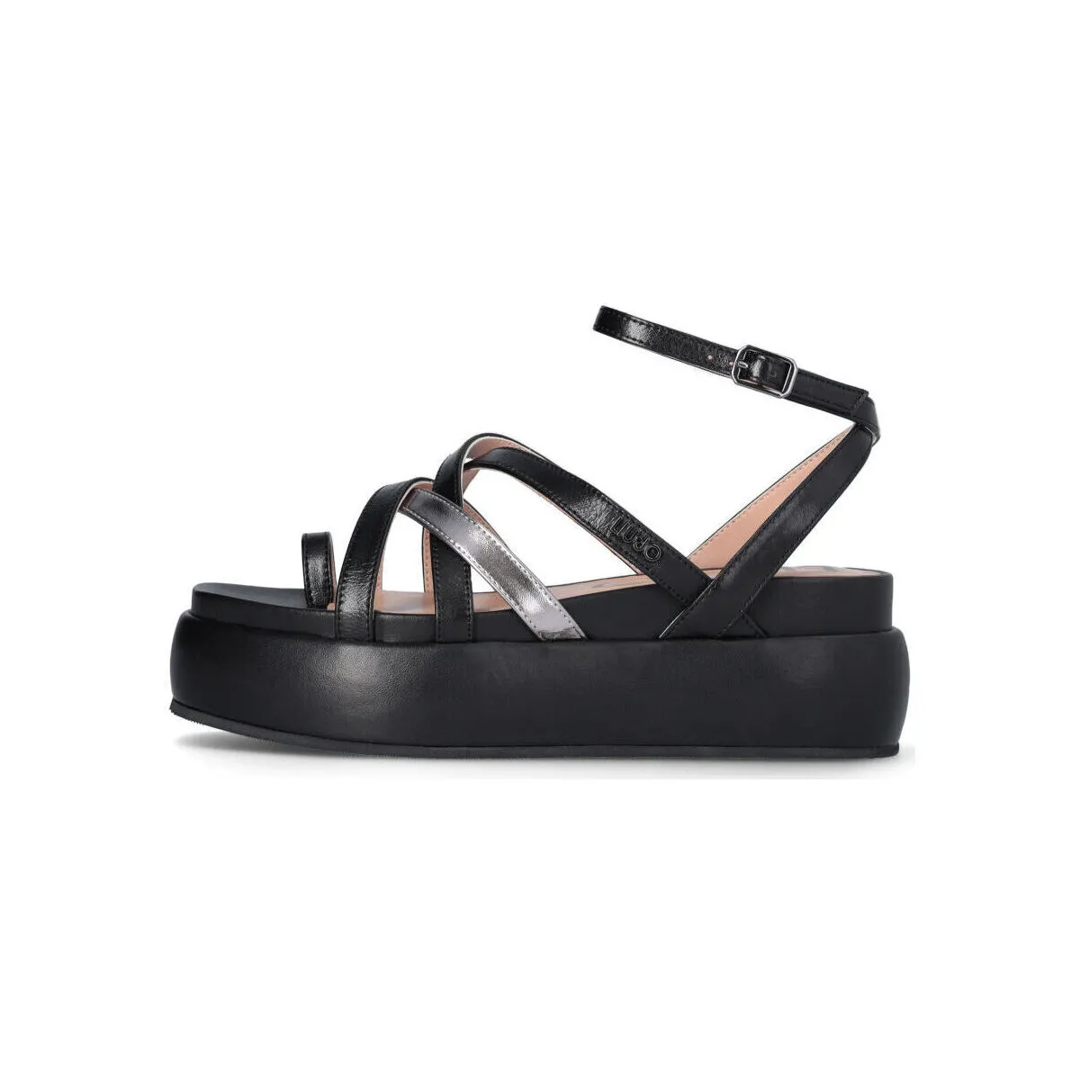 Sandalias de piel con plataforma