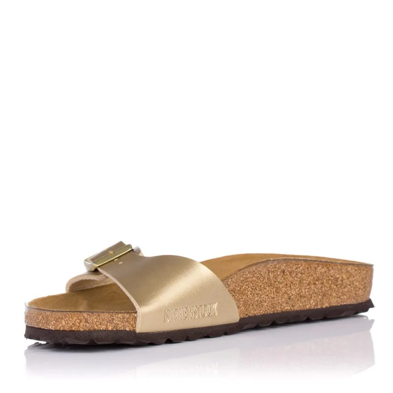 Sandalias Planas Birkenstock Madrid Mujer Oro