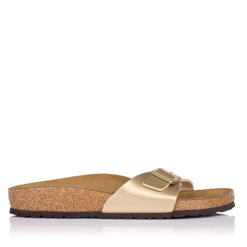 Sandalias Planas Birkenstock Madrid Mujer Oro