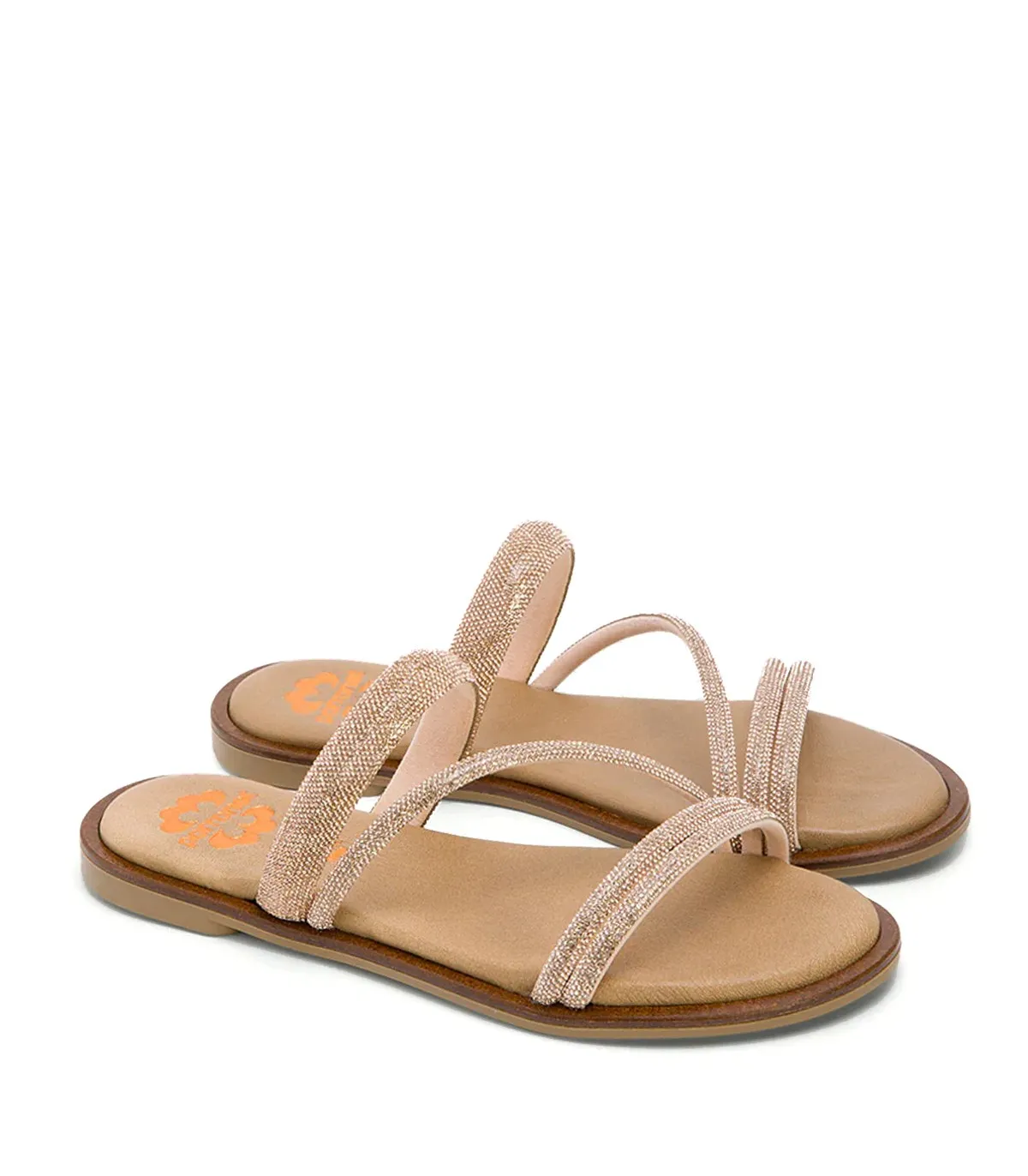 SANDALIAS PLANAS BRILLANTES ROSE PORRONET CAITLIN 3009