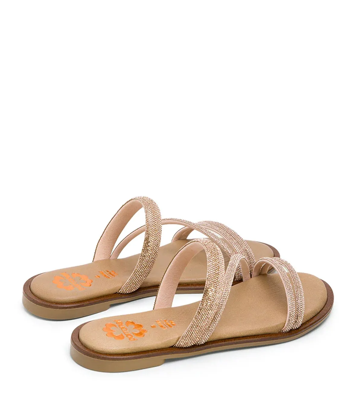 SANDALIAS PLANAS BRILLANTES ROSE PORRONET CAITLIN 3009