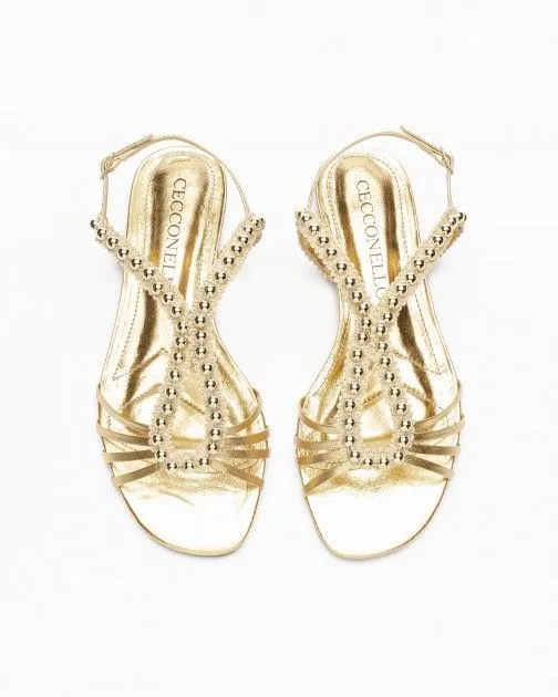 SANDALIAS PLANAS CECCONELLO 22270316 DORADO