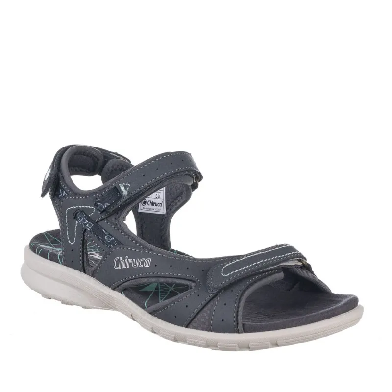 Sandalias Planas Chiruca Finisterre Mujer Gris