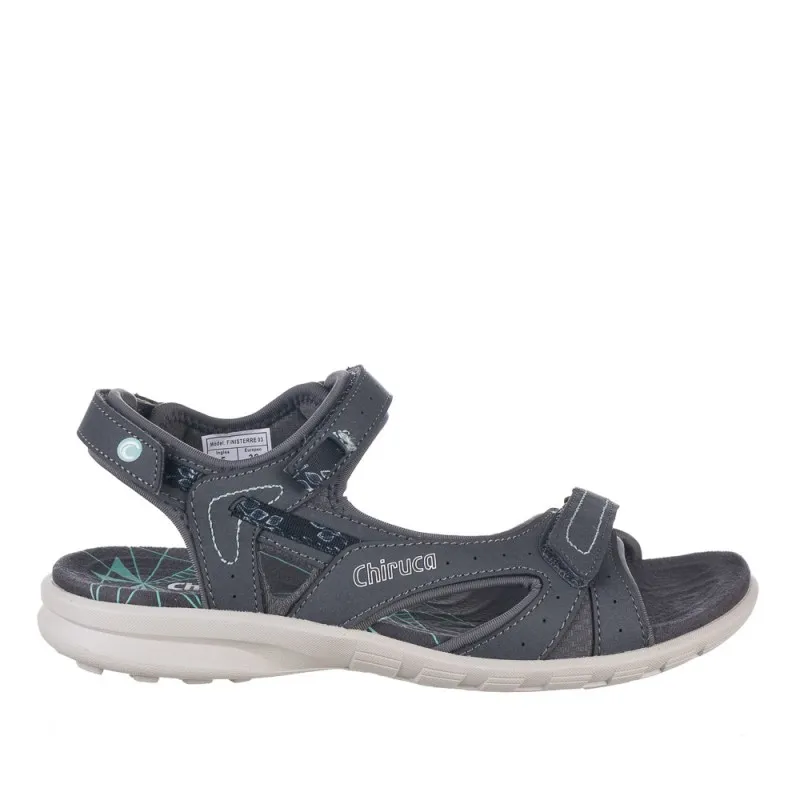 Sandalias Planas Chiruca Finisterre Mujer Gris