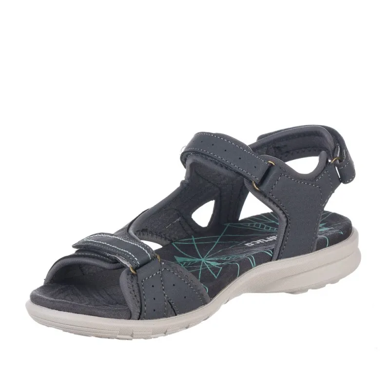 Sandalias Planas Chiruca Finisterre Mujer Gris