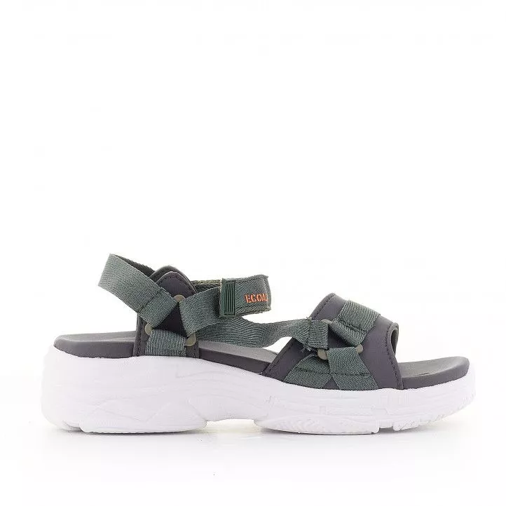 Sandalias planas ECOALF green sofia