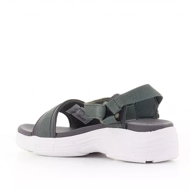 Sandalias planas ECOALF green sofia