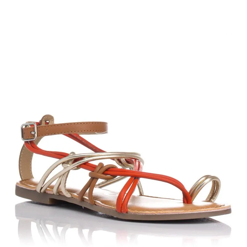 Sandalias Planas Gioseppo 69128 Mujer Naranja
